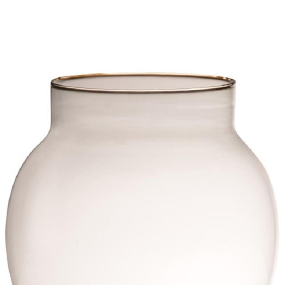 Beperkingen heden solide Hakbijl vaas - bolvormig - 19 x 20 cm - glas - 2L | Leen Bakker