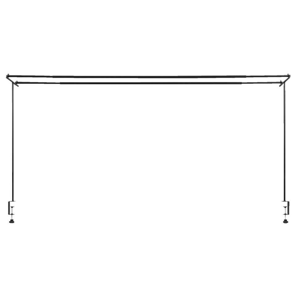 Kostbaar regel diefstal Tafelklem Thijs dubbel - zwart - 98x140-250x32 cm | Leen Bakker