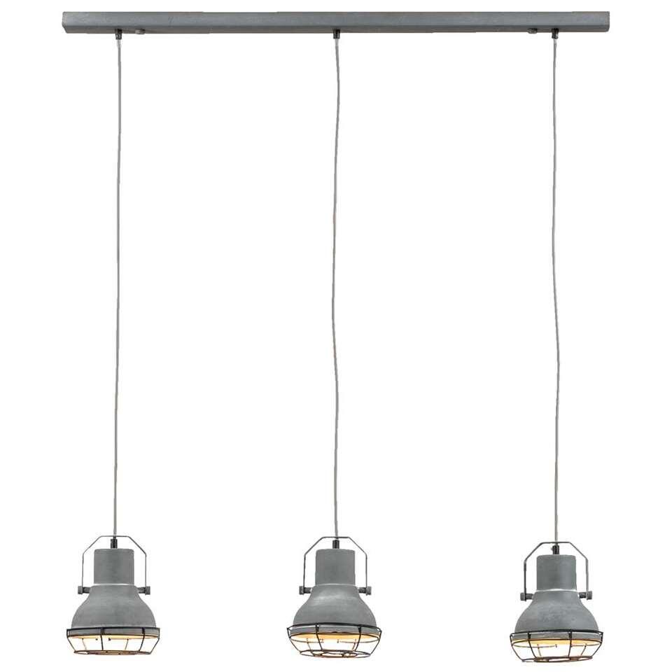 Hanglamp cementkleur - 22x100x140 cm | Bakker