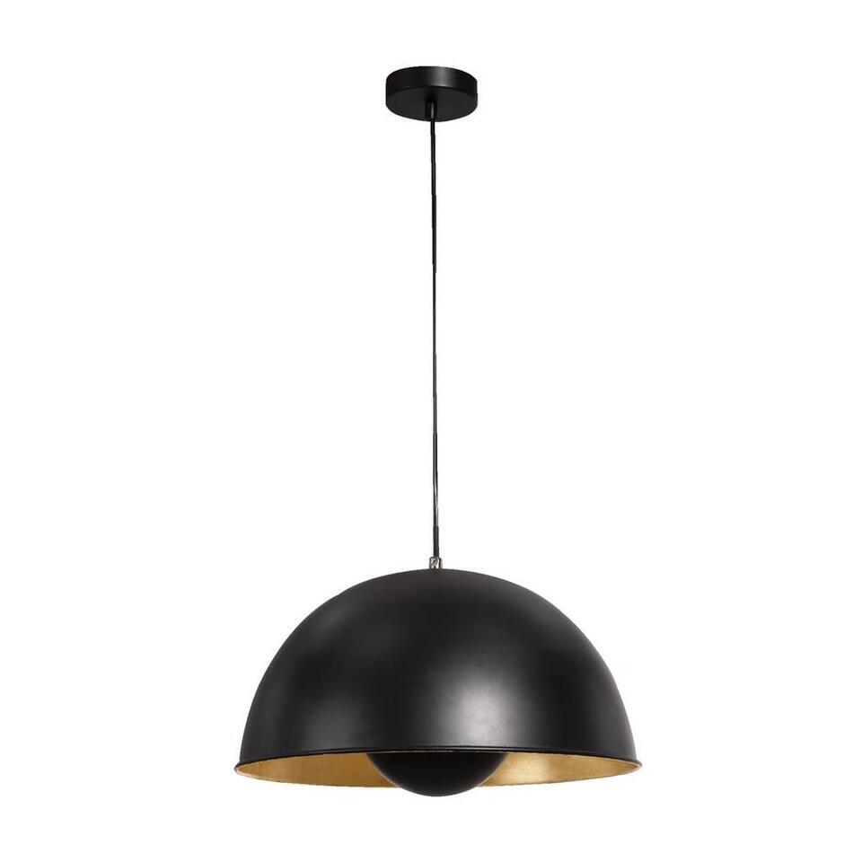 Hanglamp Brugge - zwart/goudkleur - 120xØ40 cm
