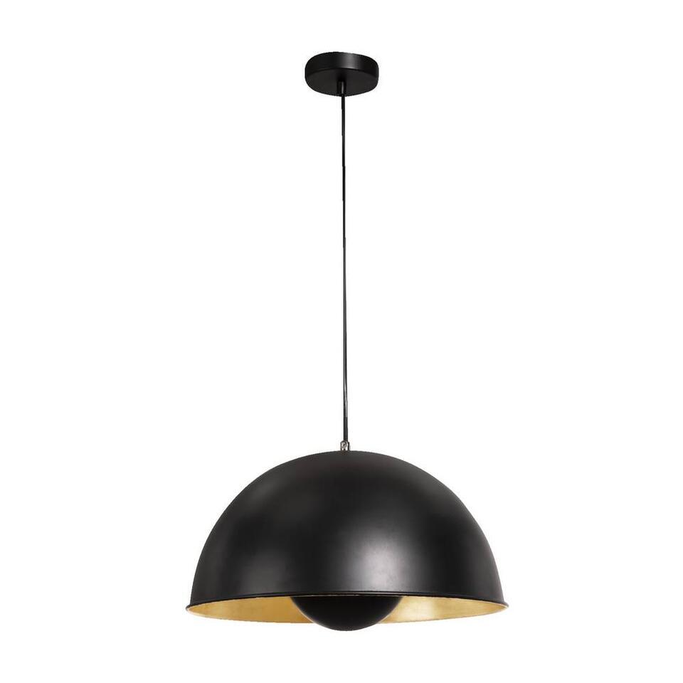 Hanglamp Brugge - zwart/goudkleur - 120xØ40 cm