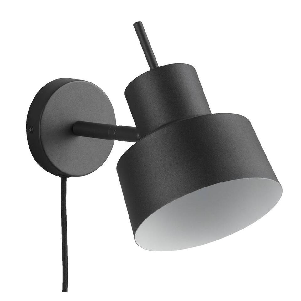 Wandlamp Bakoe - zwart - 23x15x30 cm