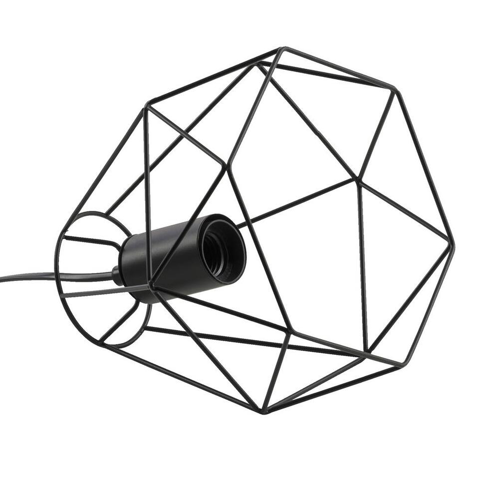 Tafellamp Marnix - zwart - 19x22x22 cm