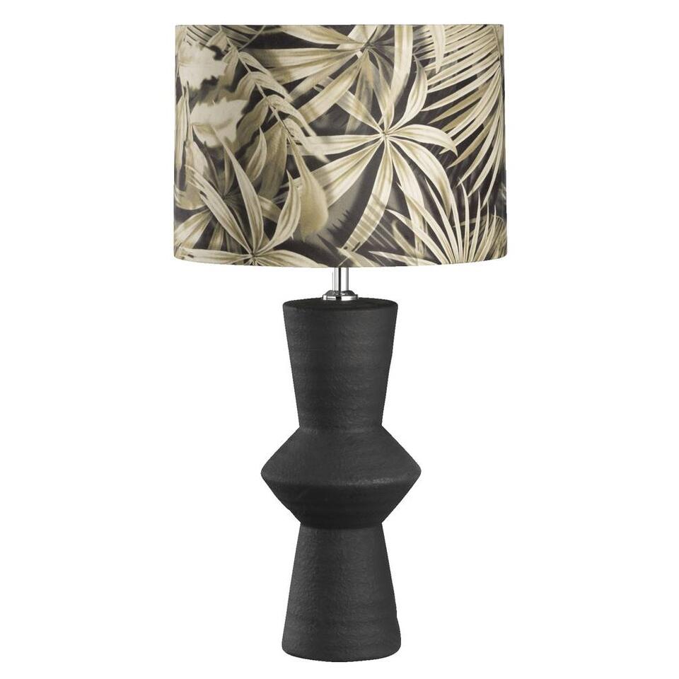 Voet tafellamp Rae - zwart - 43xØ14,5 cm