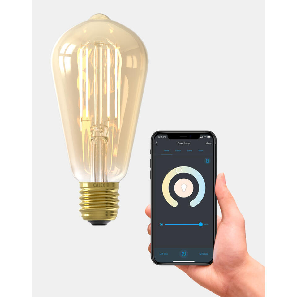Calex Smart LED-rustieklamp - goudkleurig - 7W