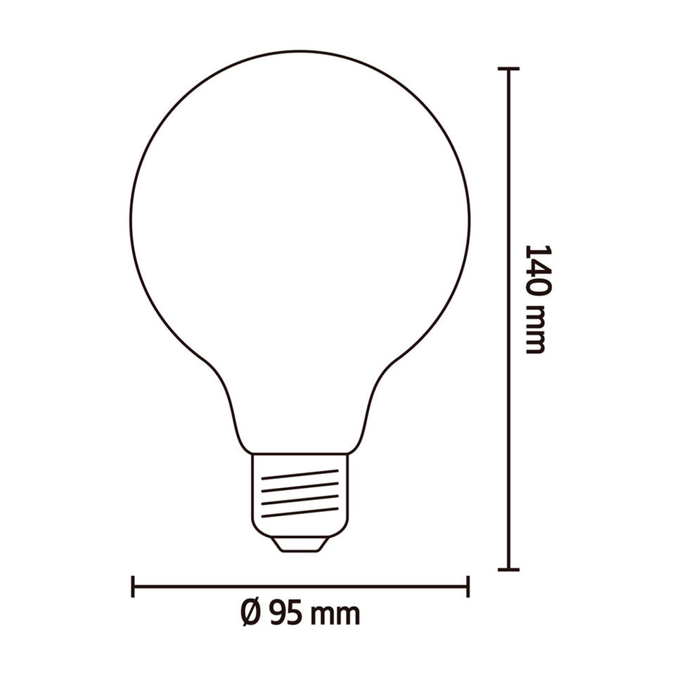 Calex Smart LED-globelamp - goudkleurig - 7W