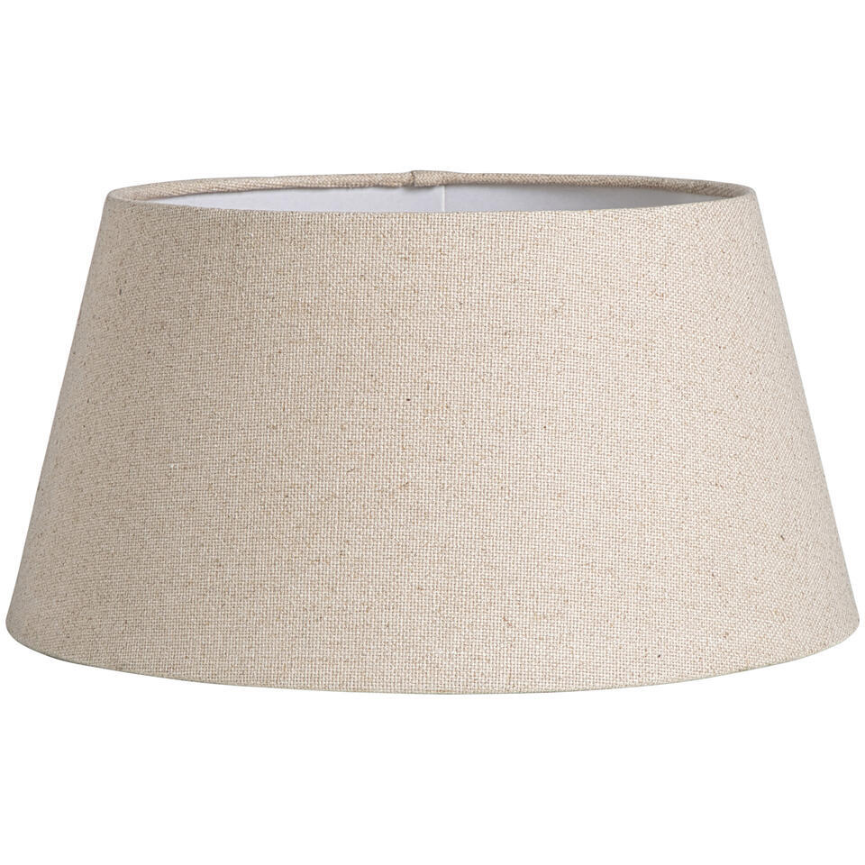 Leen Bakker Lampenkap Lika Voor Hanglamp Naturel Ø40xØ30x21 Cm Katoen Wit Crème