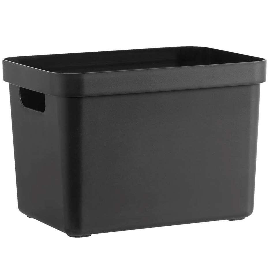Sigma home box 18 liter - zwart - 35,2x25,3x24,3 cm