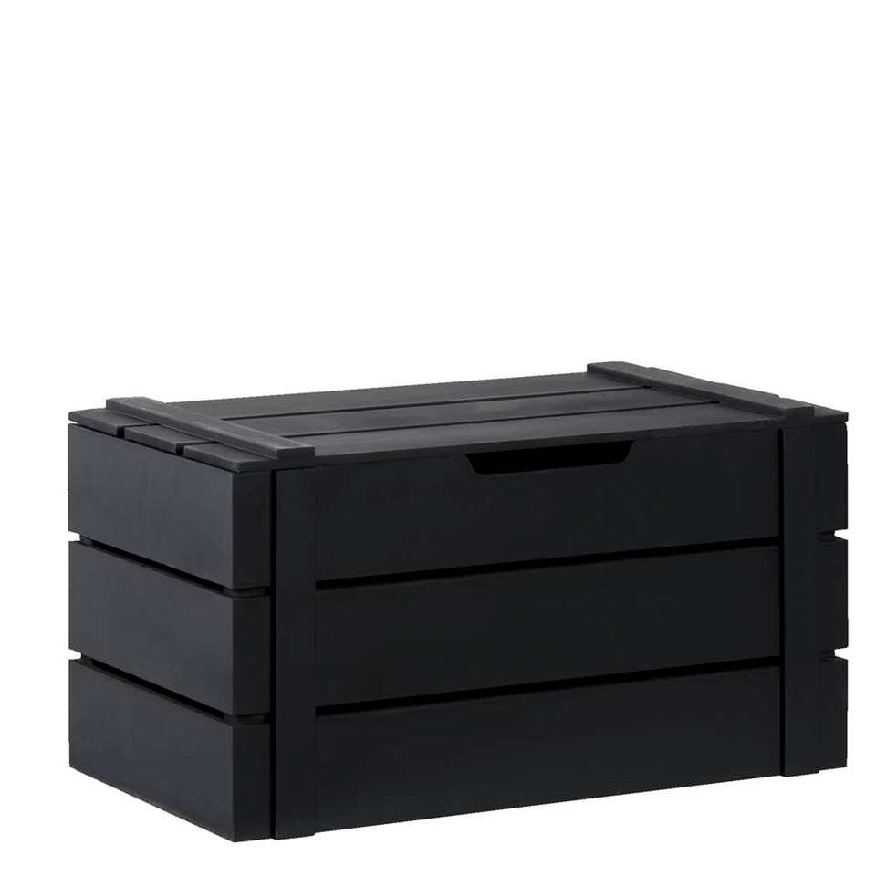 Kist Raaf - zwart - 42x24x23 cm