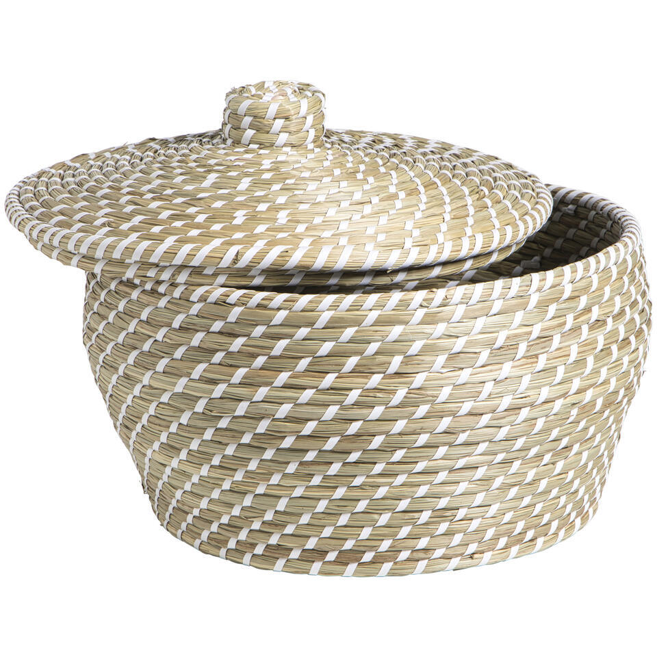 Mand Noa naturel zeegras - 25xØ35xØ30 cm | Leen Bakker