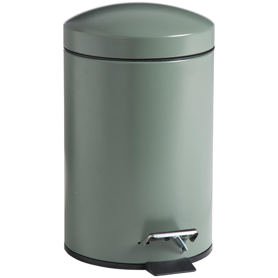Leen Bakker Pedaalemmer Pedro 3L Metaal Groen H27.5 Cm