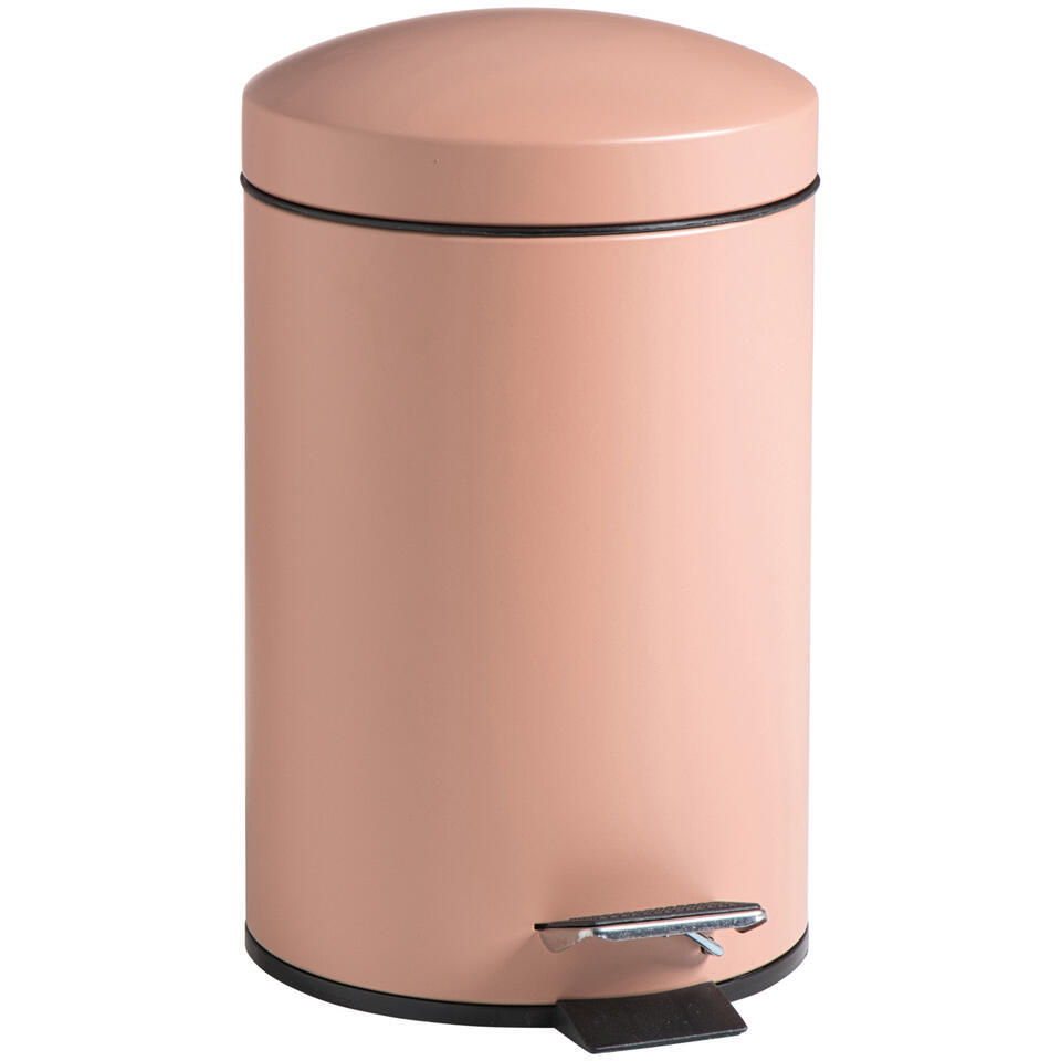 Leen Bakker Pedaalemmer Pedro 3L Metaal Roze H27.5 Cm