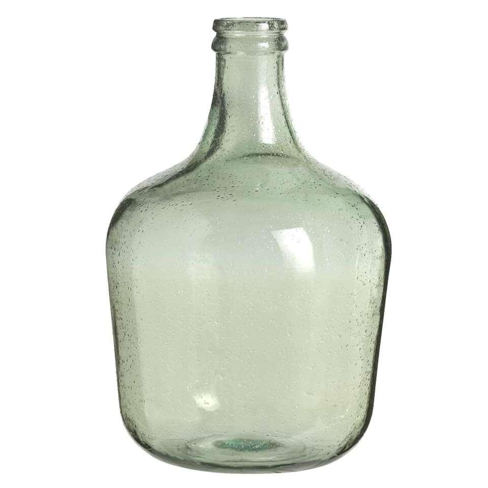 Vaas Anna - groen - gerecycled glas - 42xØ27 cm
