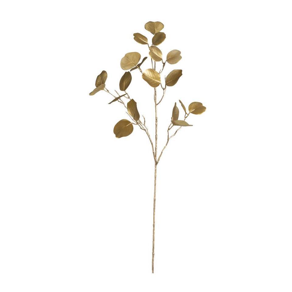Kunsttak Eucalyptus metallic - goudkleurig - 84 cm