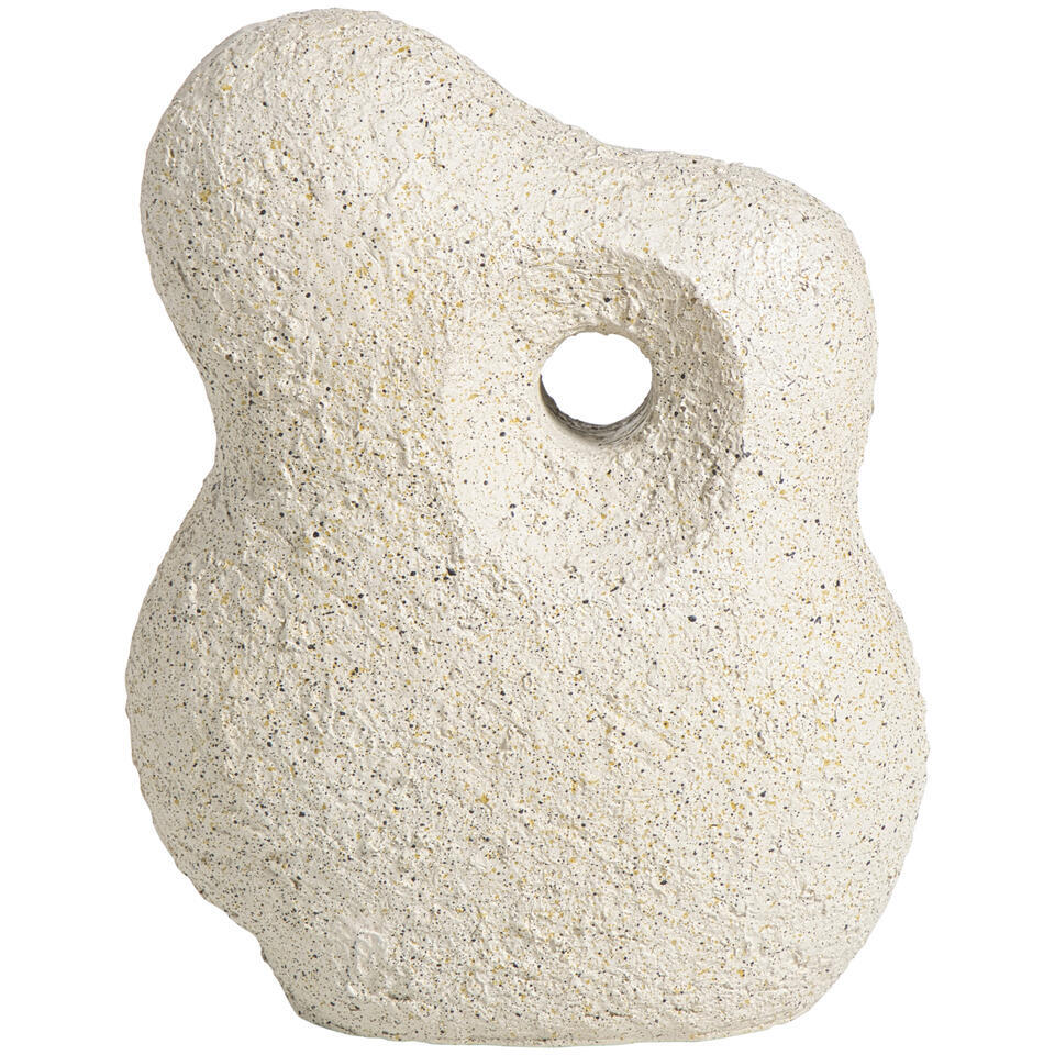 Leen Bakker Object Neva Off white 19x16x9 Cm Polyresin Wit Crème
