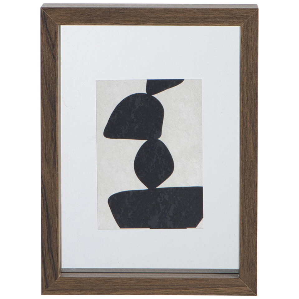 Leen Bakker - Fotolijst Leiden Walnoot - 15x20 Cm - MDF - Bruin - 4x20x15 Cm