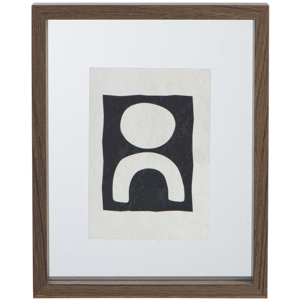 Leen Bakker - Fotolijst Leiden Walnoot - 20x25 Cm - MDF - Bruin - 4x25x20 Cm