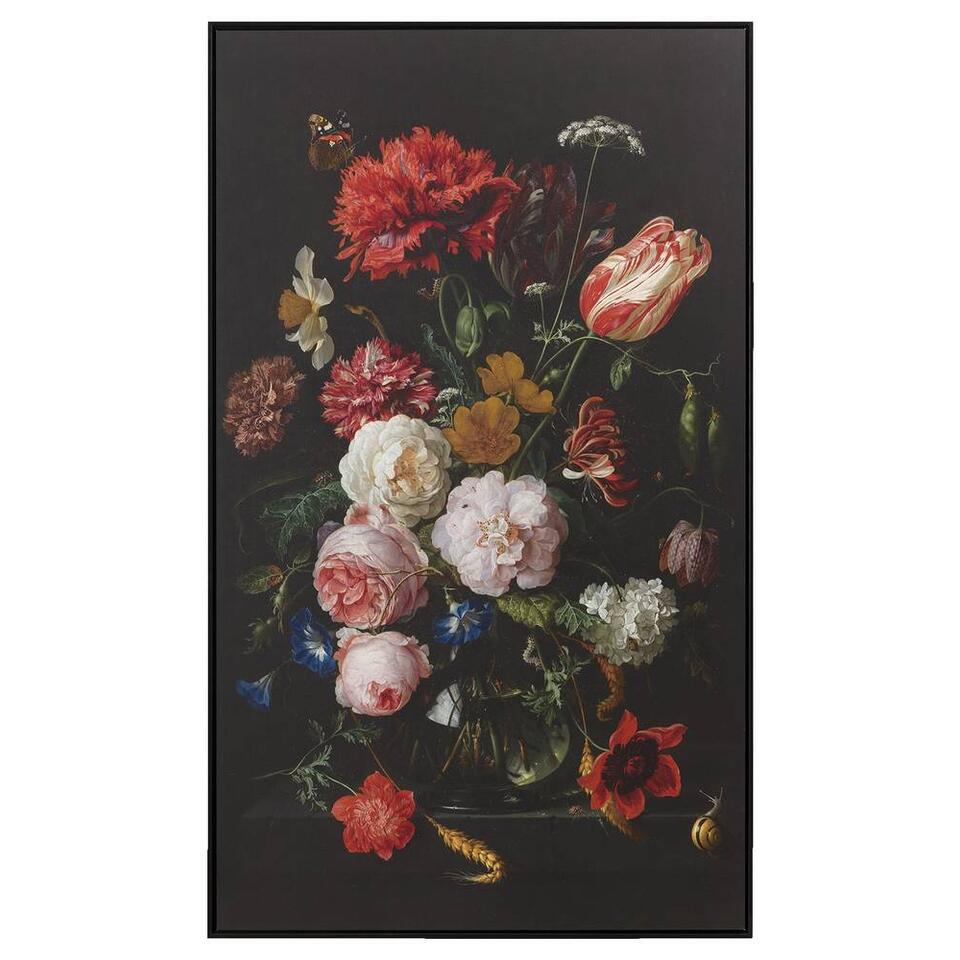 Hedendaags Schilderij Stilleven met bloemen - multikleur - 118x70 cm BI-62