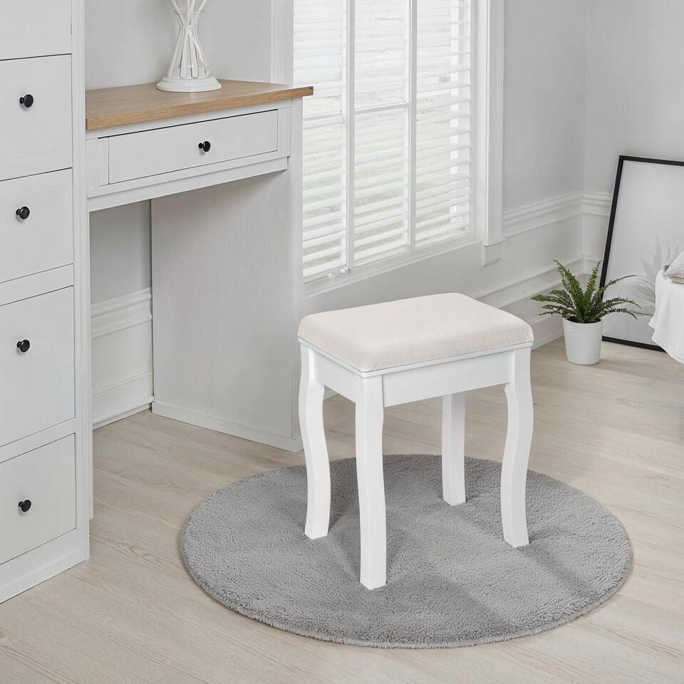 Vicco Kruk Design, Grijs, 33.5 x 67 cm voor kaptafel Vicco Kruk Design, Grijs, 33.5 x 67 cm voor kaptafel