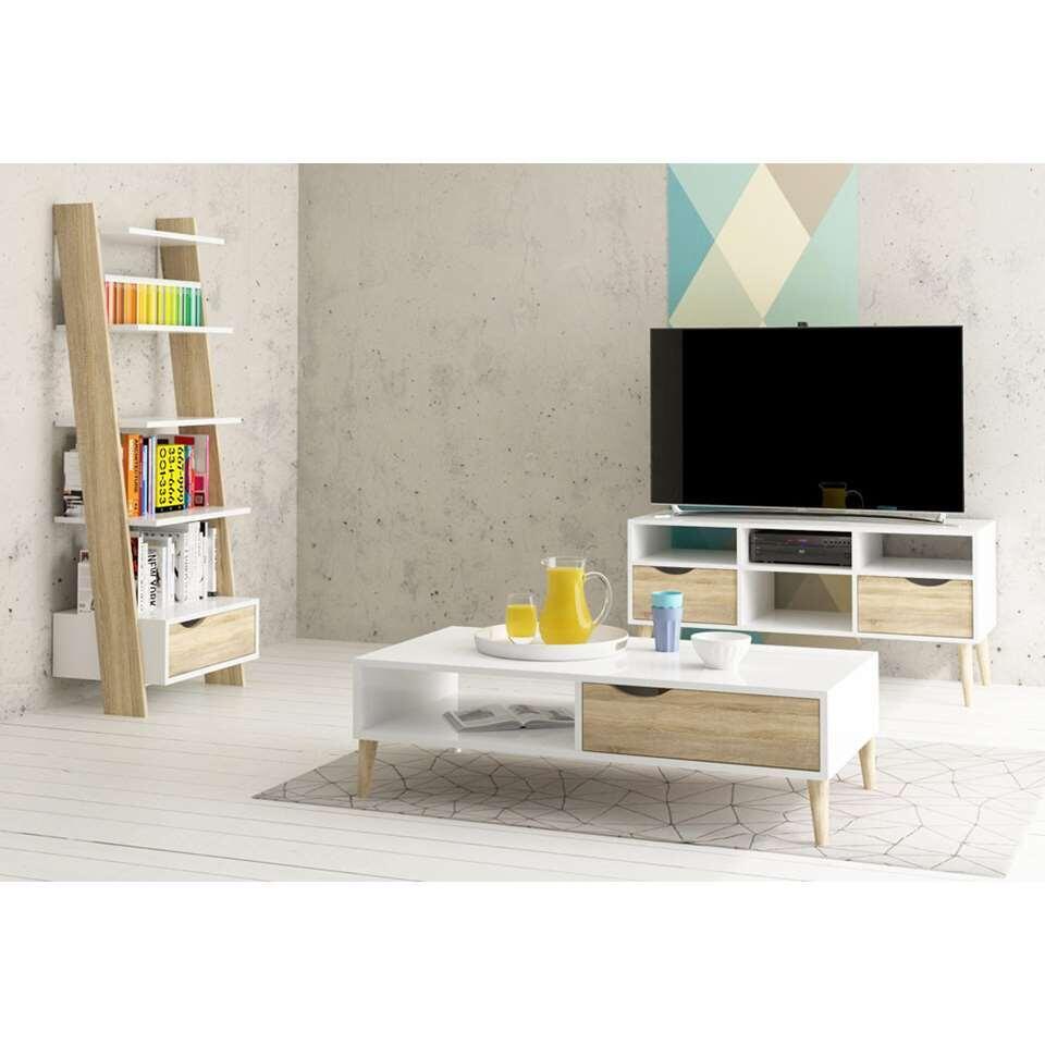 TV-meubel Delta 6-vaks - wit - 57,4x117,1x39 cm