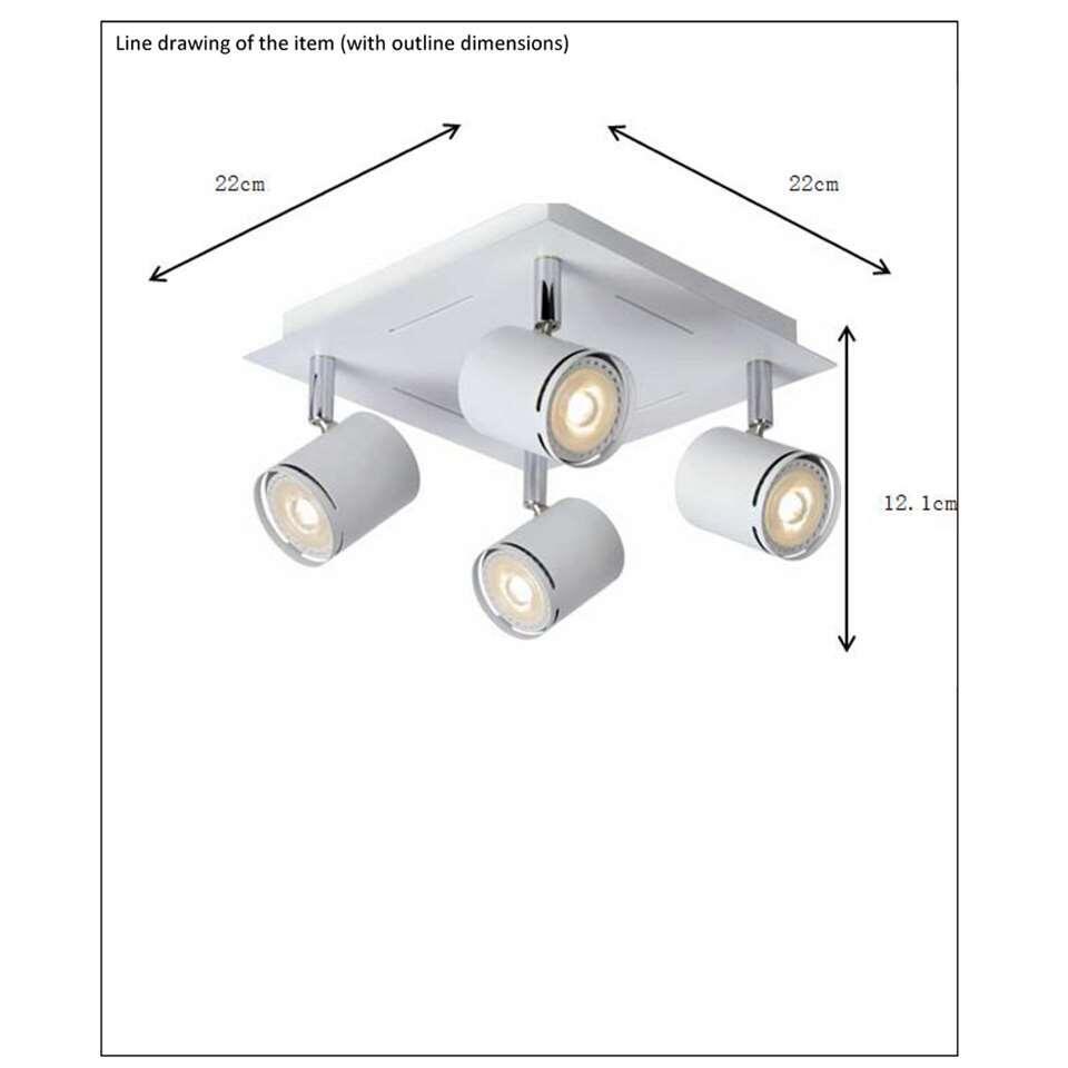 Lucide LED spot Rilou - 4-spots - wit