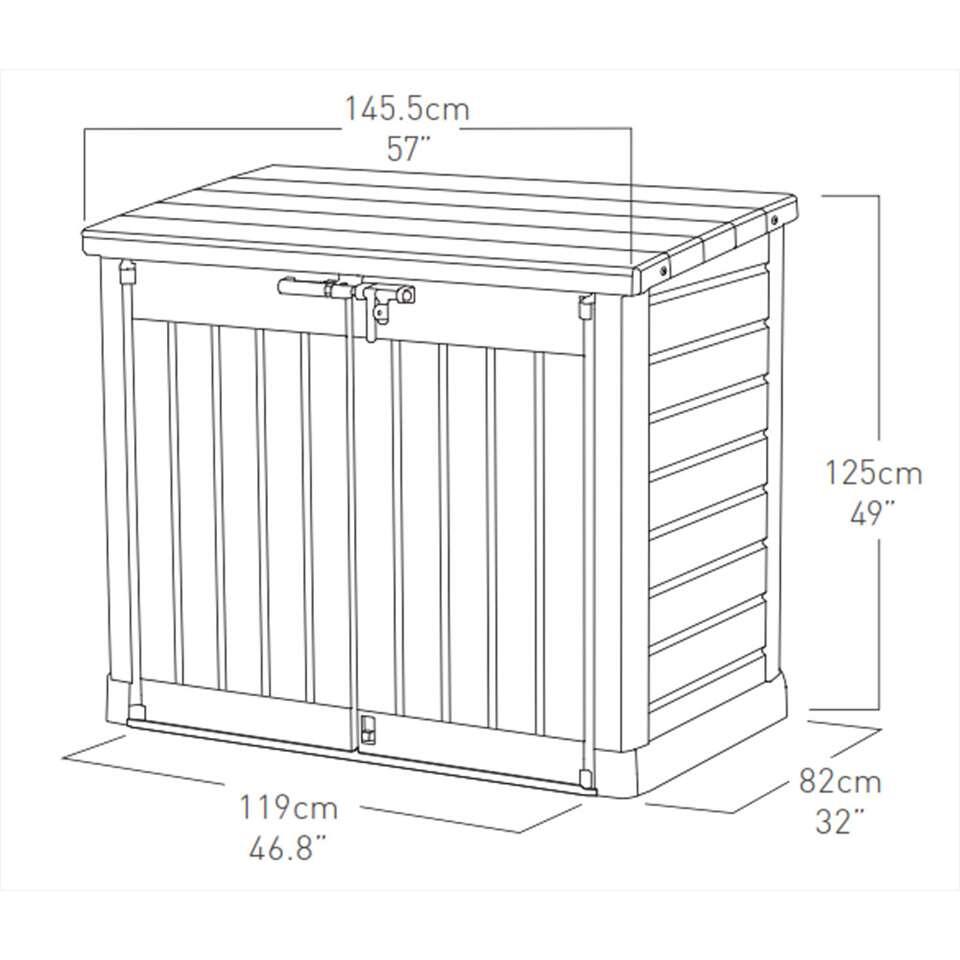 Keter opbergbox Store it out max 1200L – 146x82x125