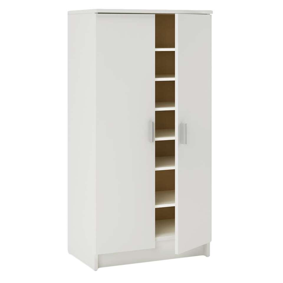 Schoenenkast Cabinet - wit - 108,4x54,6x35,3 cm