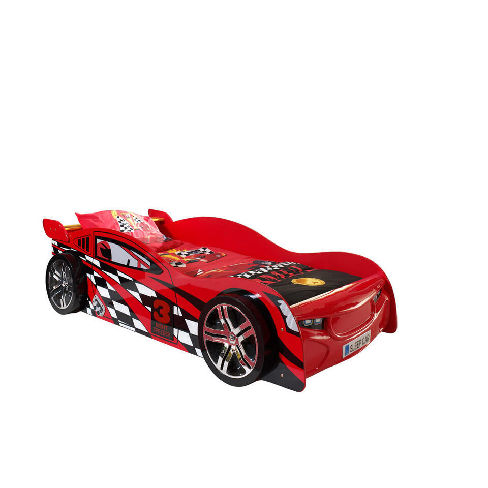 Vipack autobed Night Speeder - rood - 60,2x111x228,6 cm |