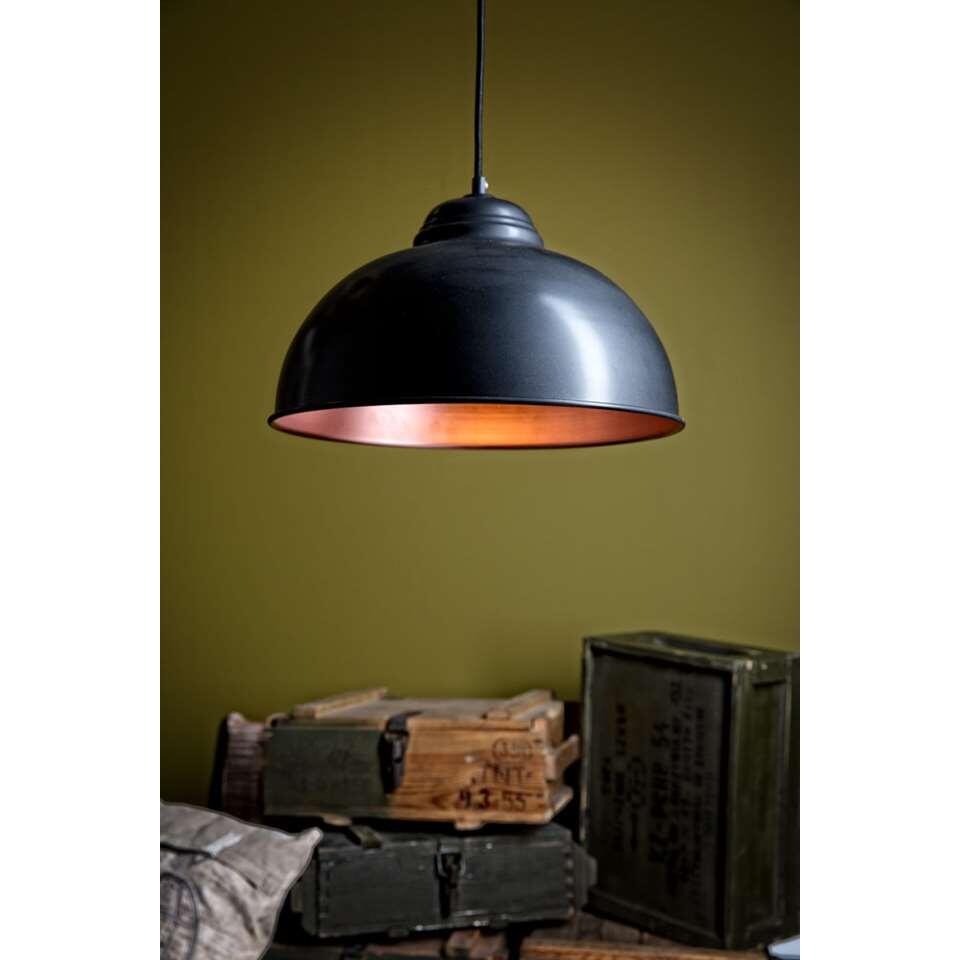 EGLO hanglamp Truro 2 - zwart/koper