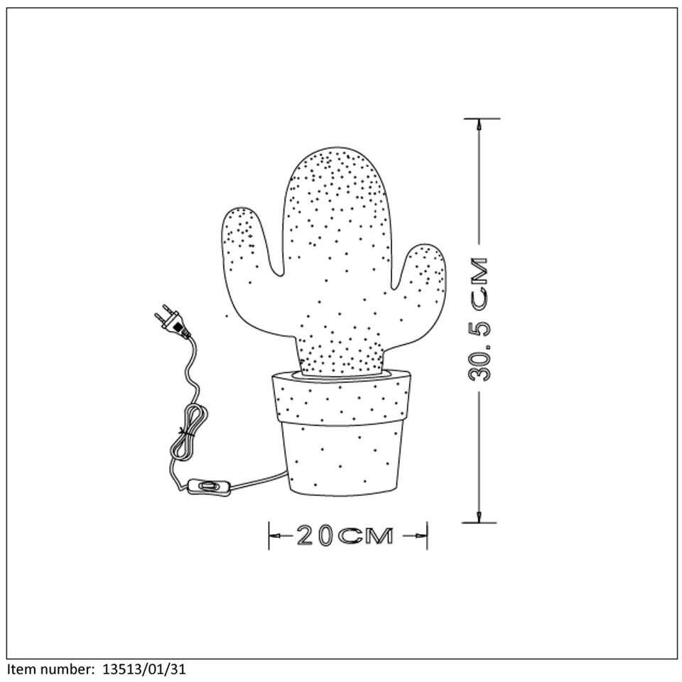 Lucide tafellamp Cactus - keramiek