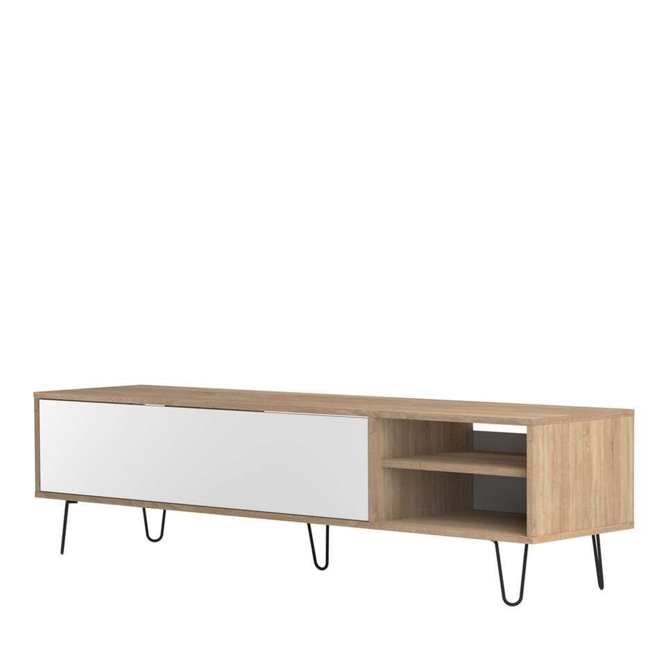 Symbiosis TV-meubel Lardal - eikenkleur/wit - 43,5x165x40 cm