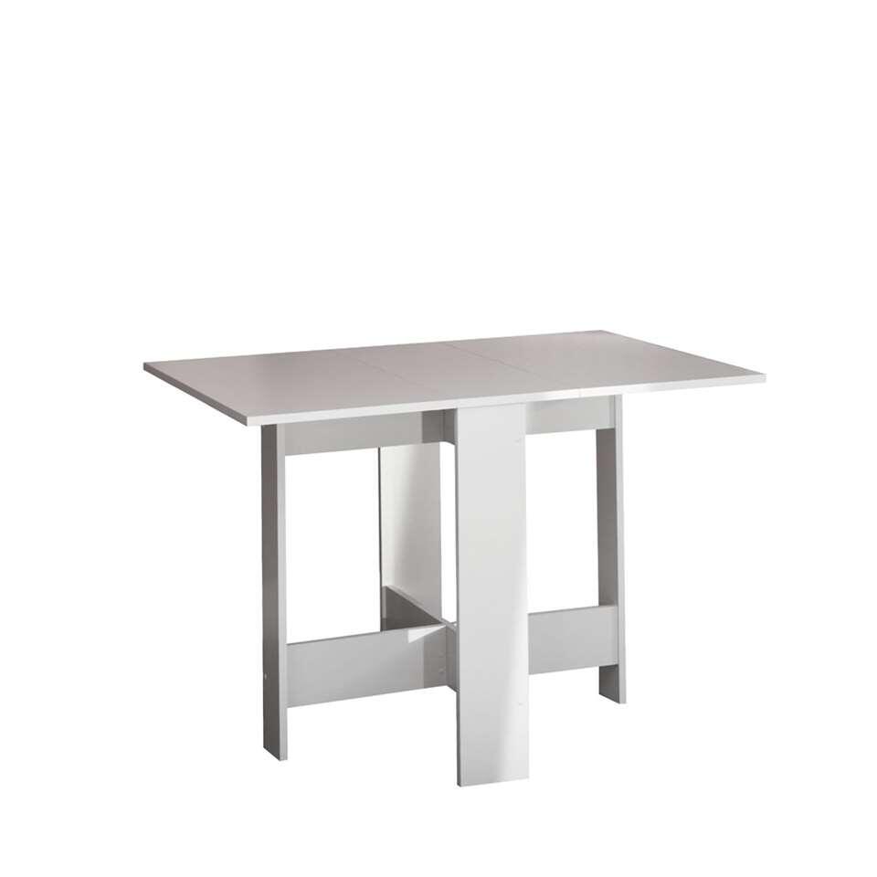 Leenbakker Symbiosis inklapbare tafel Laugen - wit - 73.4x28x76 cm aanbieding