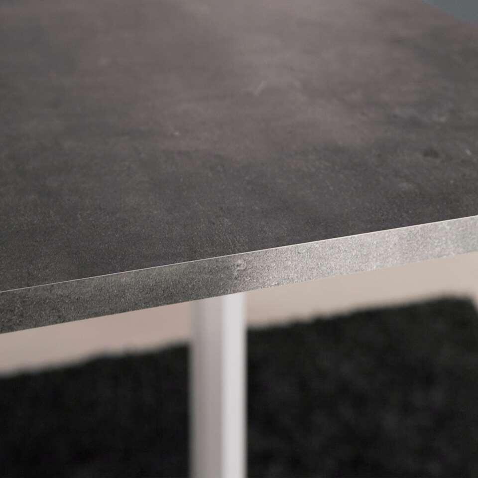 Symbiosis inklapbare tafel Laugen - wit/betongrijs - 73,4x28x76 cm