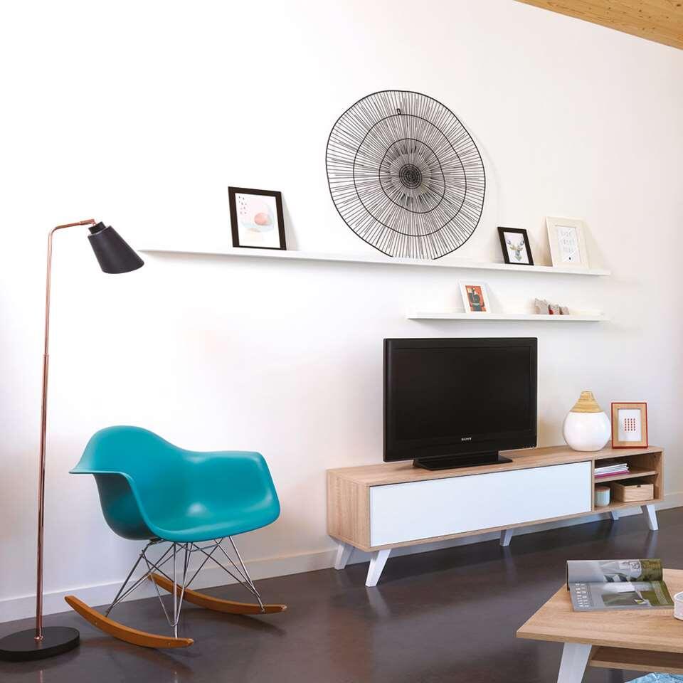 Symbiosis TV-meubel Heidal - eikenkleur/wit - 43,2x165x40 cm