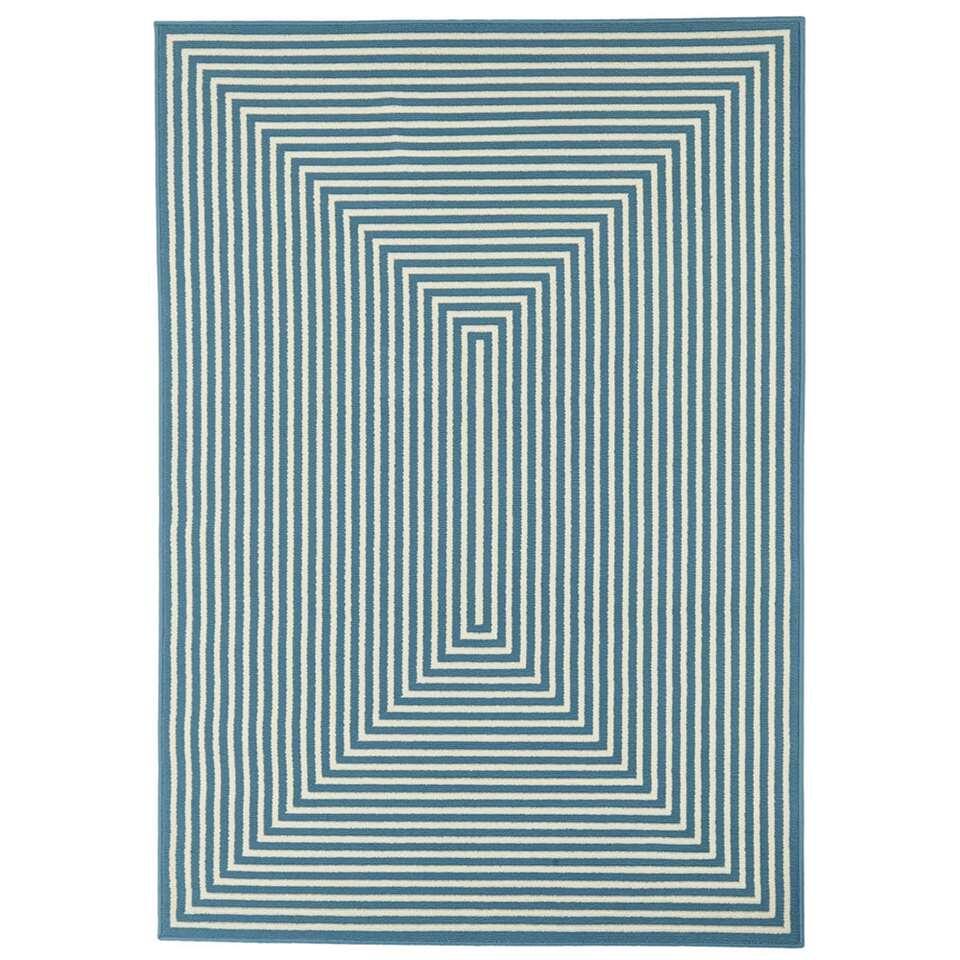 Floorita binnen/buitenvloerkleed Braid - lichtblauw - 200x285 cm