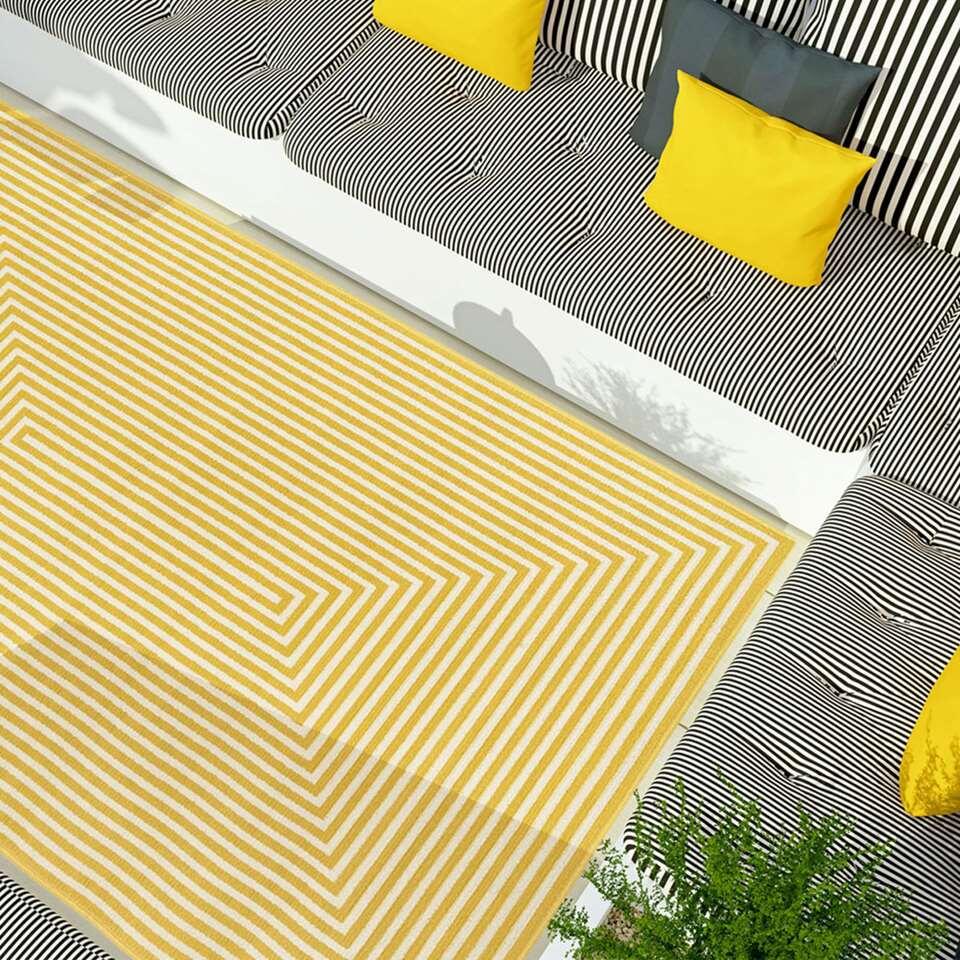 Floorita binnen/buitenvloerkleed Braid - geel - 133x190 cm
