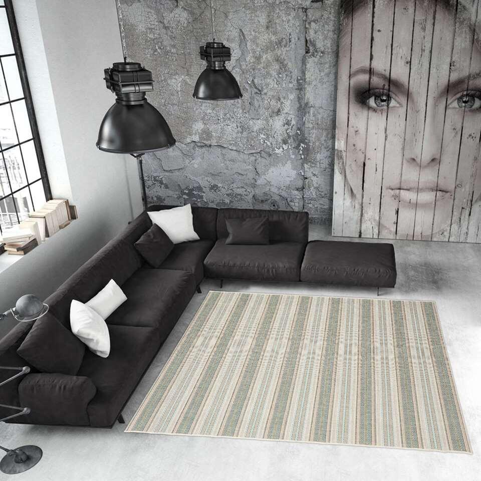 Floorita binnen/buitenvloerkleed Riga - groen/aqua - 160x230 cm