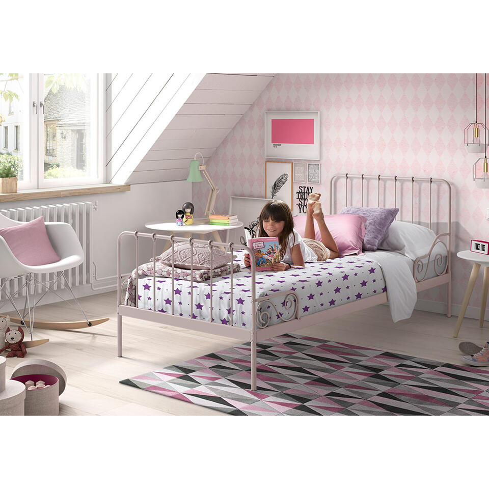 Vipack bed Alice - roze - 90x200 cm