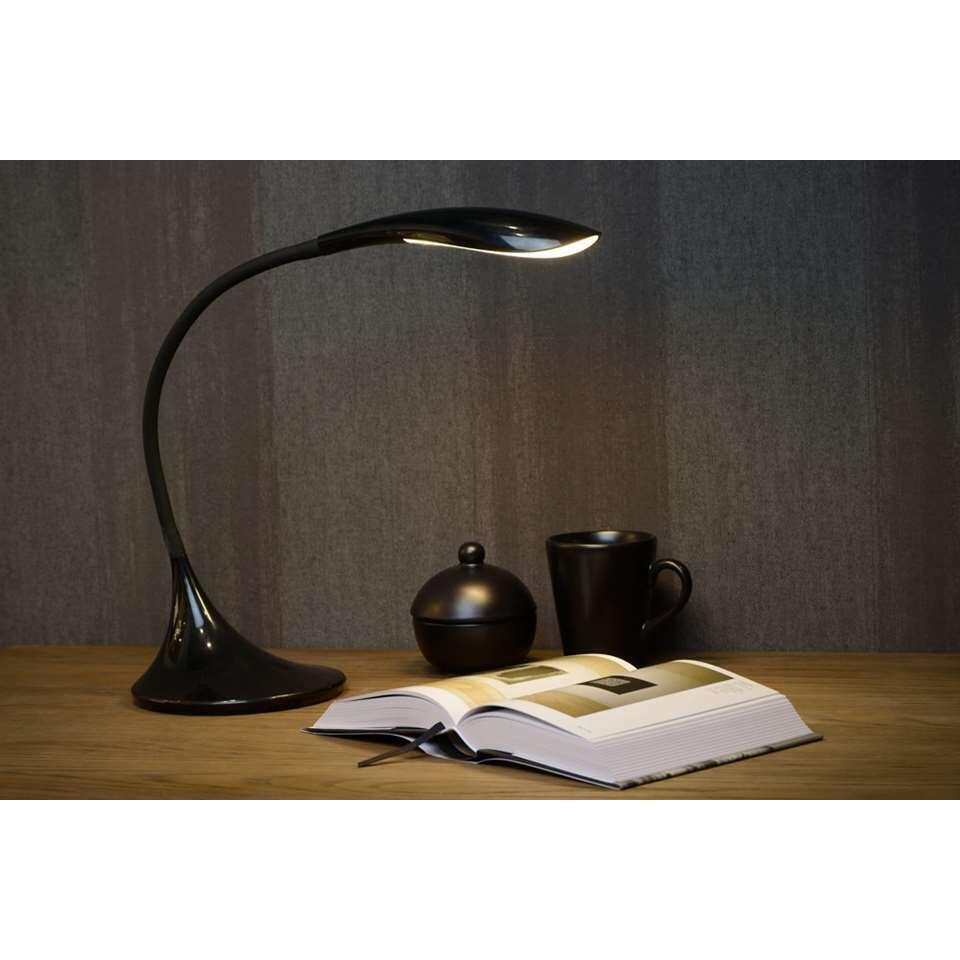 Lucide bureaulamp Emil LED - zwart - Ø17 cm