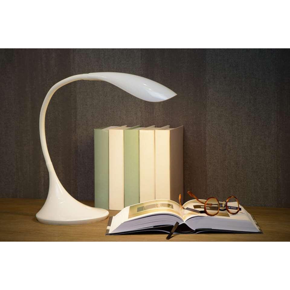 Lucide bureaulamp Emil LED - wit - Ø17 cm