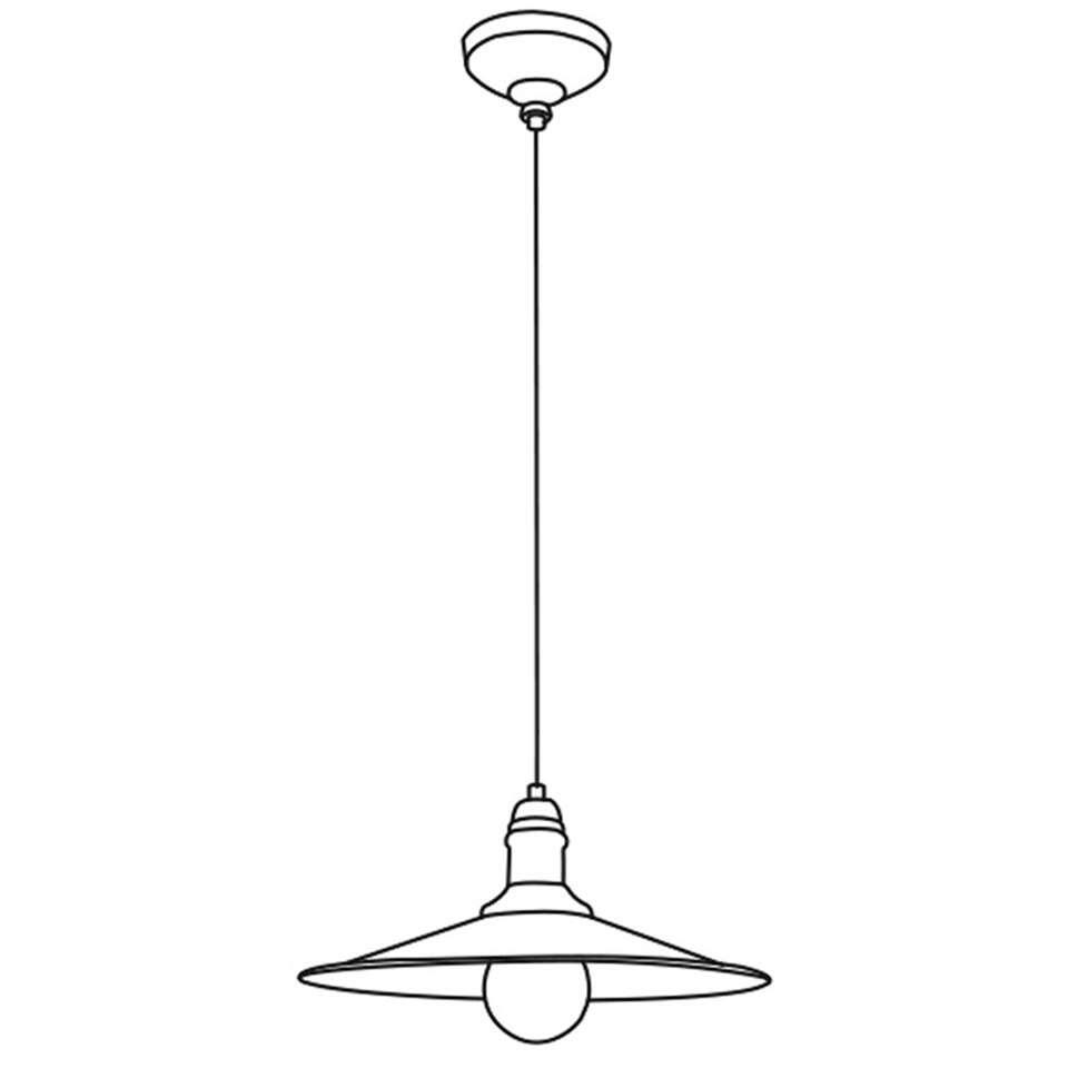 EGLO hanglamp Stockbury - antiek bruin - Ø36 cm