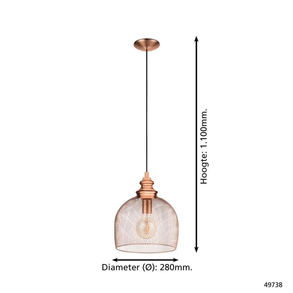EGLO hanglamp Straiton - koper - Ø28 cm