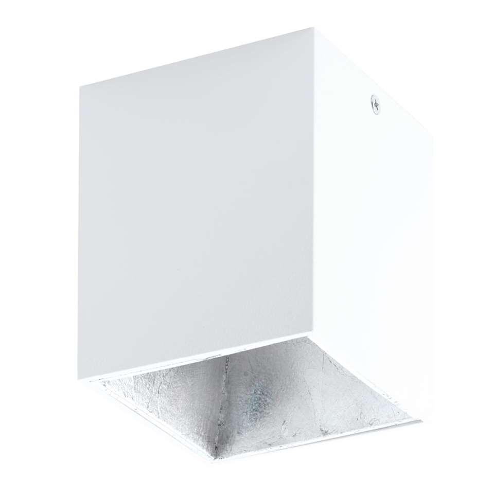 EGLO plafondspot Polasso - wit/zilver - 10x10 cm