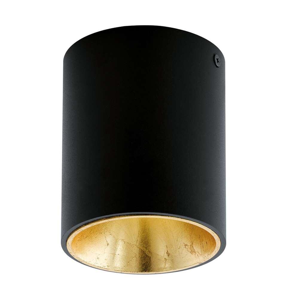 EGLO plafondspot Polasso - zwart/goud - Ø10 cm