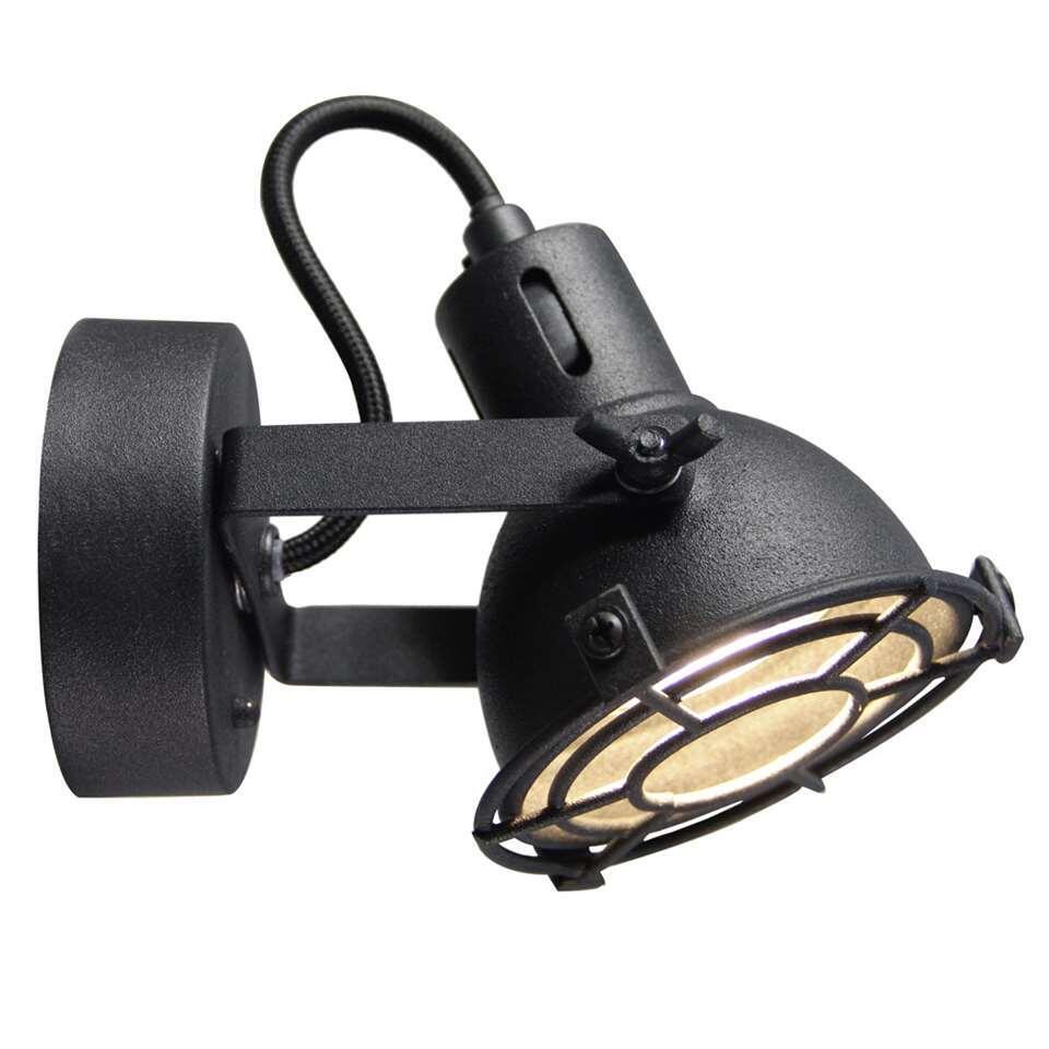 Brilliant wandlamp Jesper - zwart | Leen Bakker