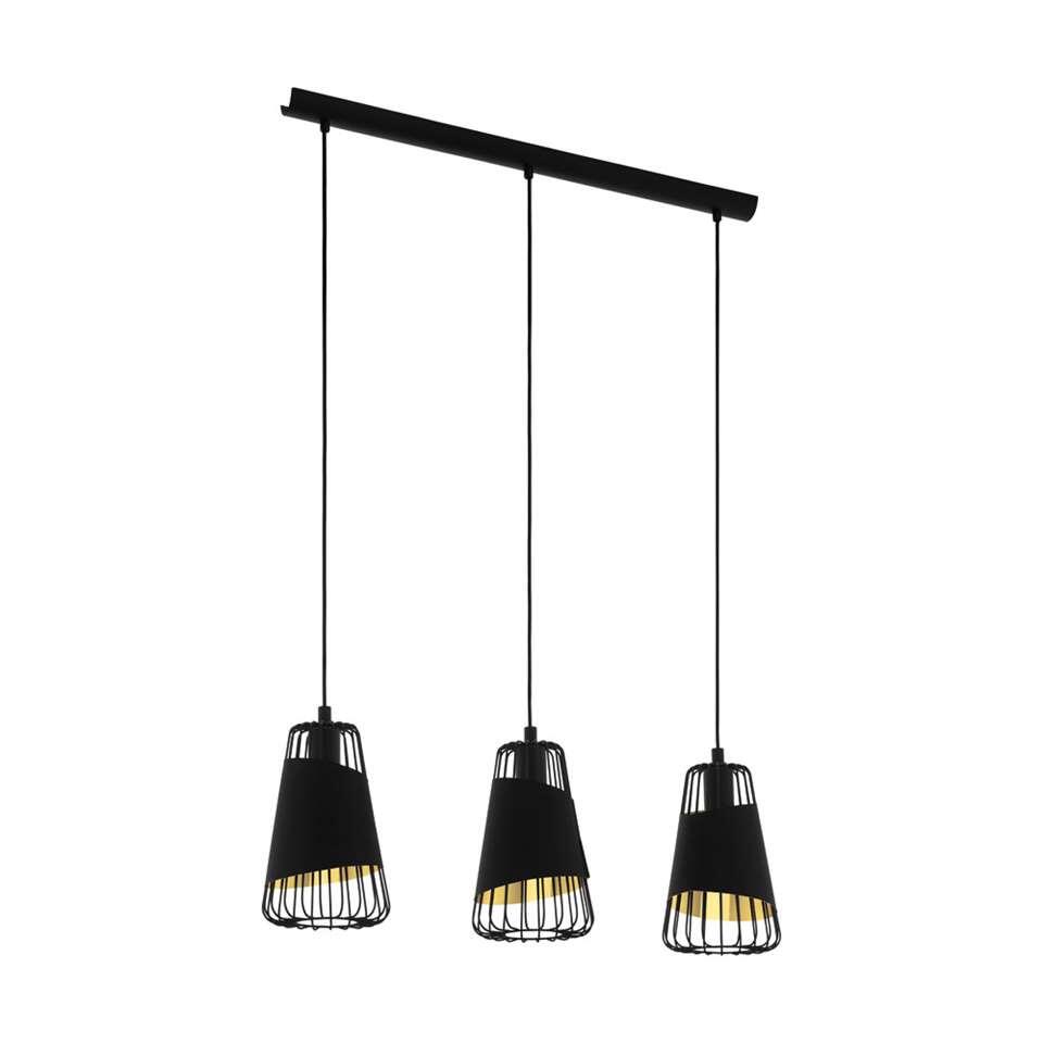 EGLO hanglamp Austell 3-lichts - zwart/goud