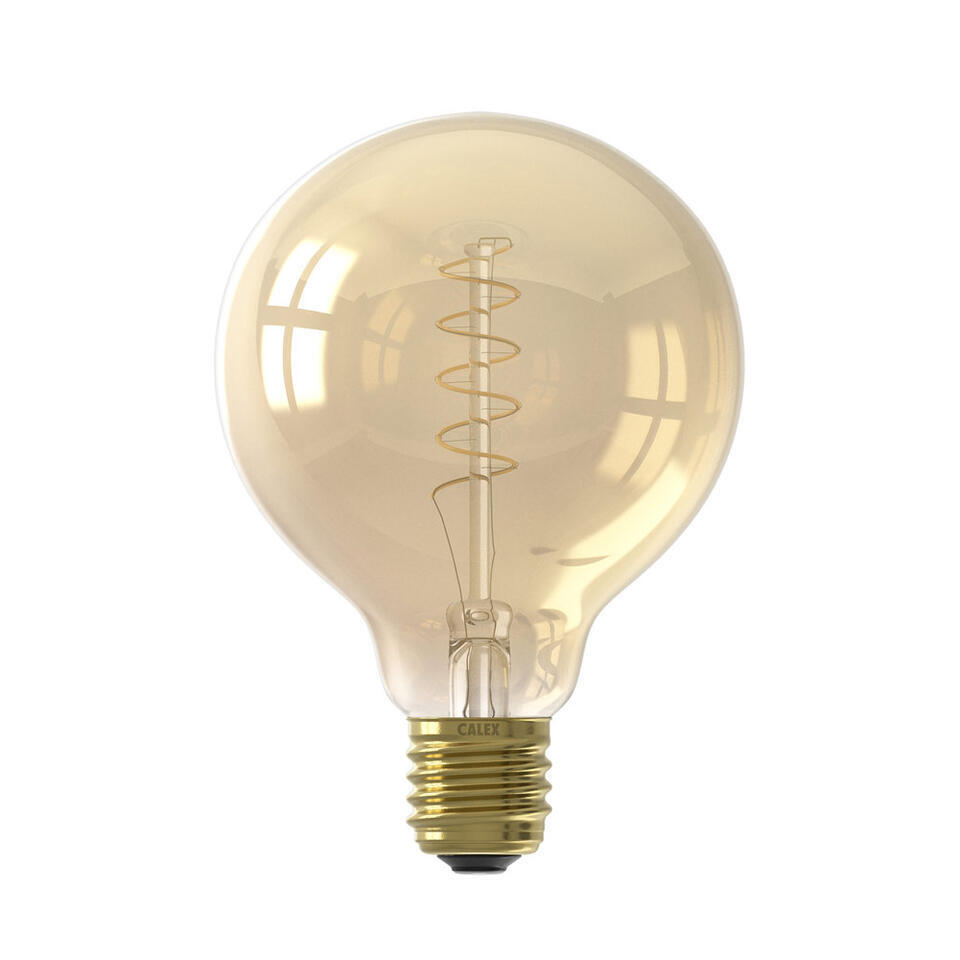 Egoïsme Tegen Slapen Calex LED-globelamp Flex - goudkleur - E27 - 4W | Leen Bakker