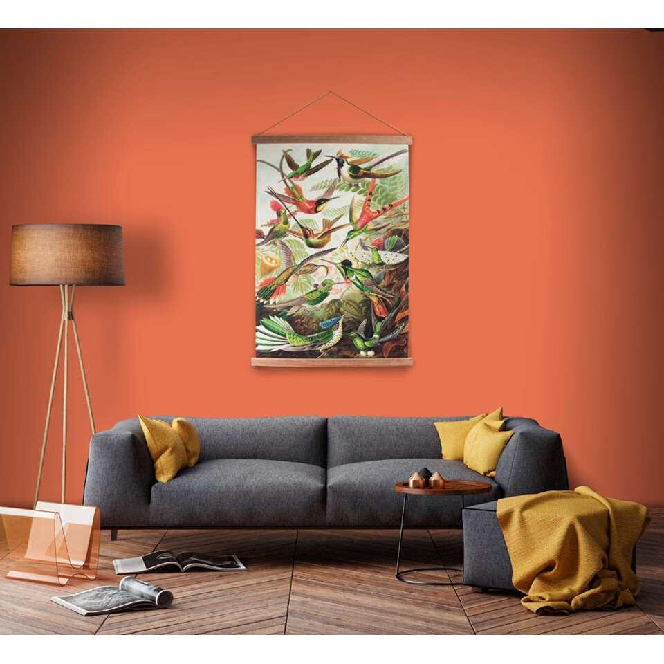 Vrijgevig onderpand fysiek Art For The Home textiel poster Vogels - multikleur - 60x80 cm | Leen Bakker