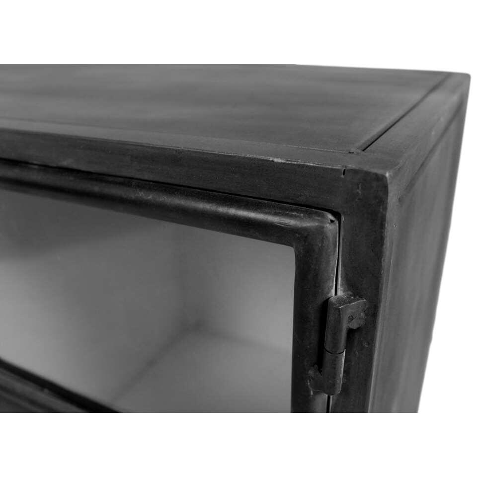 HSM Collection TV-dressoir Bronx - grijs/wit - 130x45x55 cm
