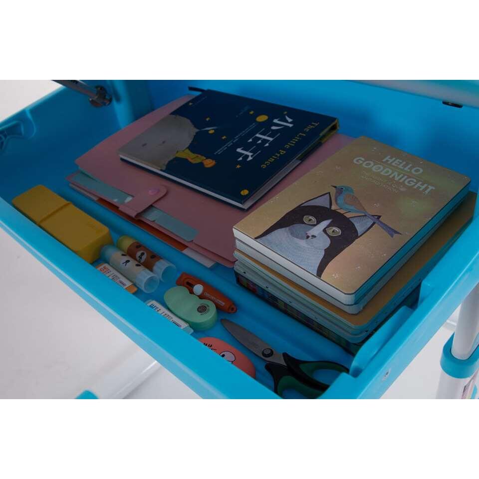 Vipack kinderbureau Comfortline met stoel - blauw - 70x54,5x51 cm